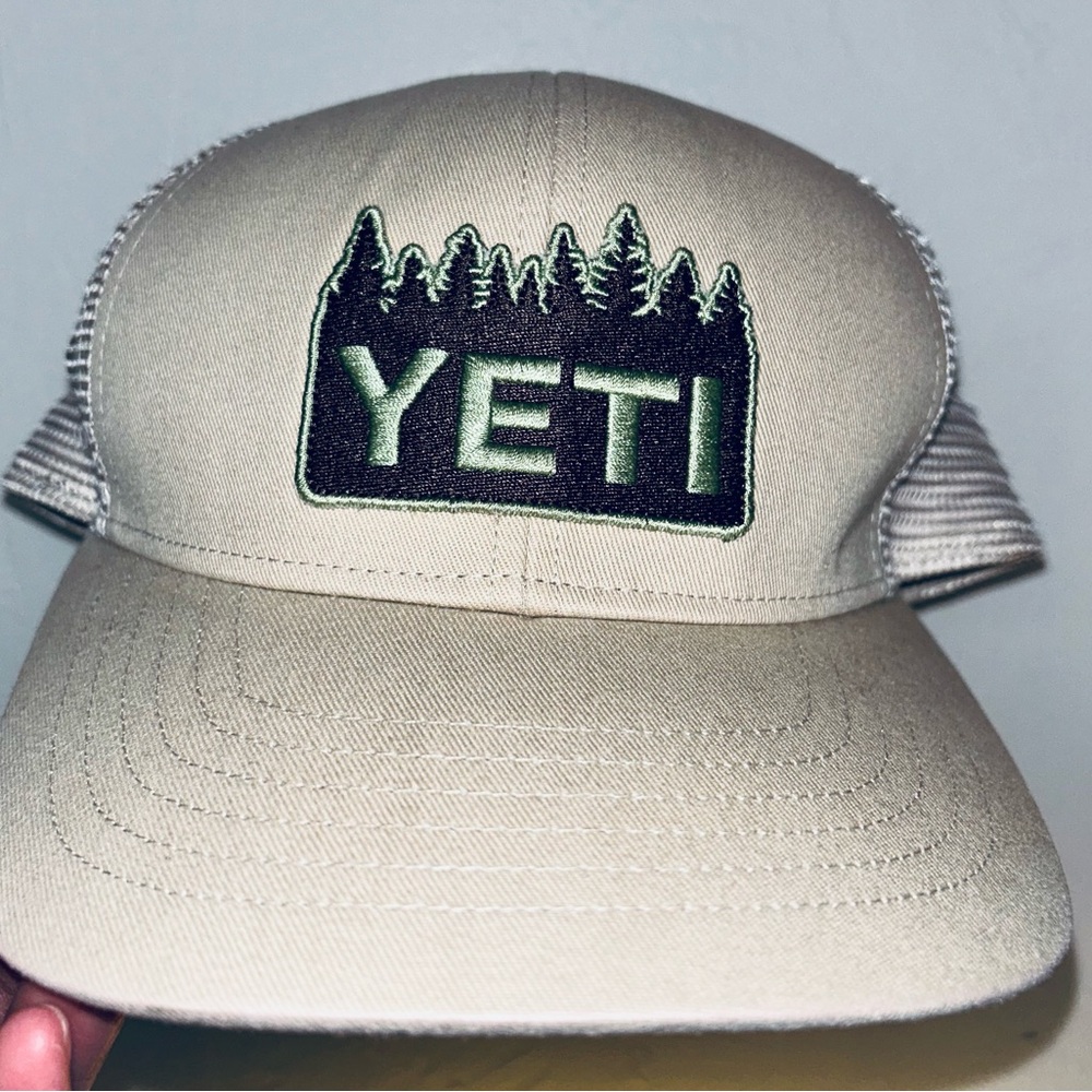YETI Beige Trucker Hat